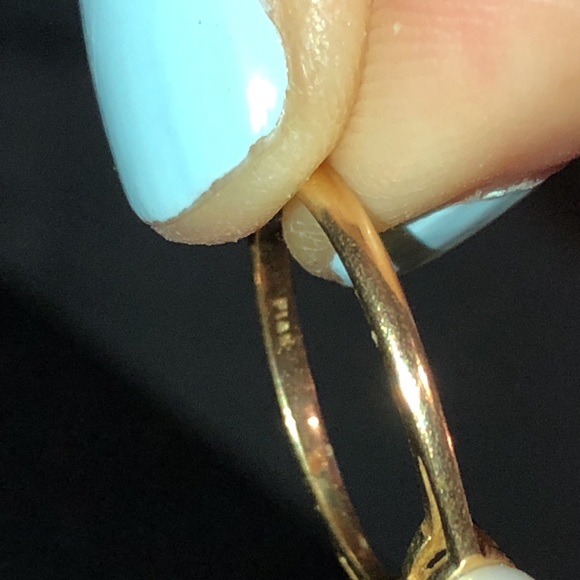Plumb gold 14K antique ring sz 6 - Picture 8 of 9